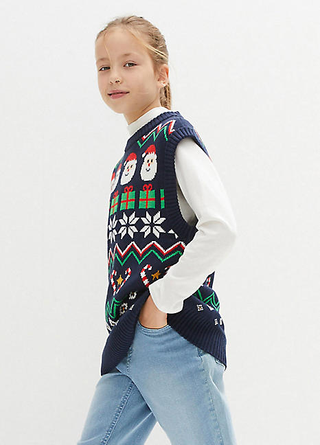 Sleeveless hot sale christmas jumper