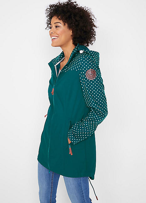 bonprix Dotty Sleeve Soft Shell Jacket 