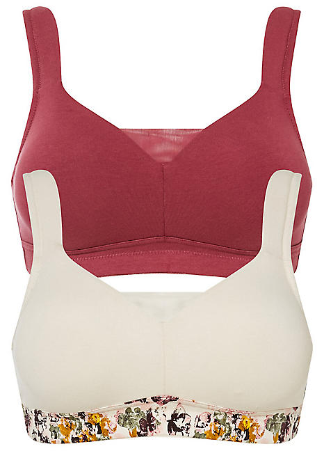 Pack of 3 Non Wired Padded Bras by bonprix