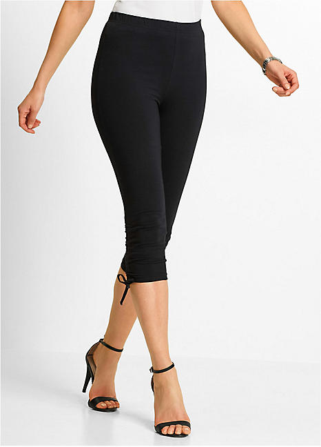 Cotton Capri Leggings by bonprix | Grattan