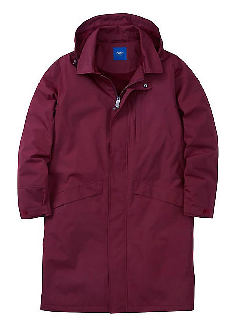 Cotton traders fleece top lined waterproof parka