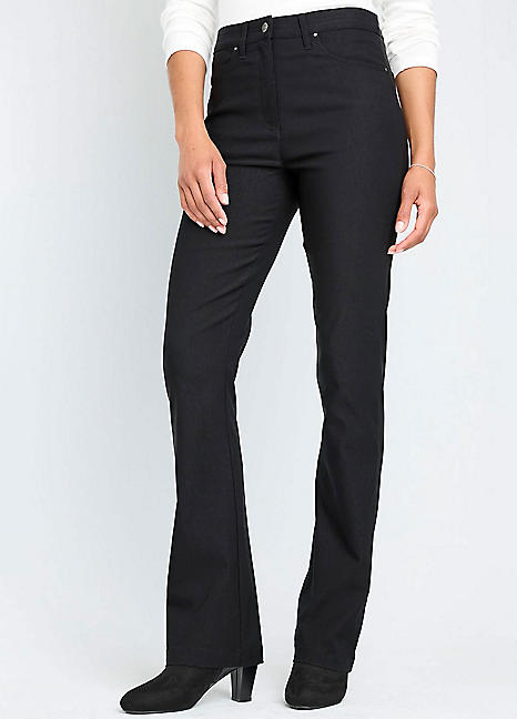 Cotton discount bootcut trousers