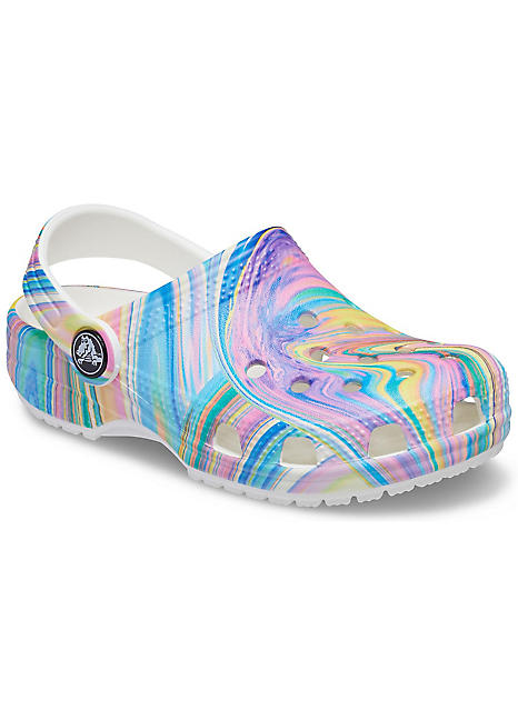 tie dye clogs