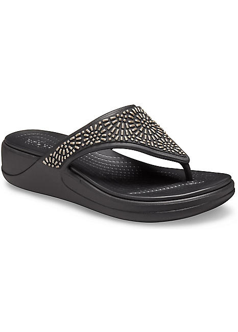 ladies toe post slippers