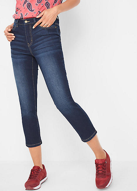 regular cropped stretch jeans