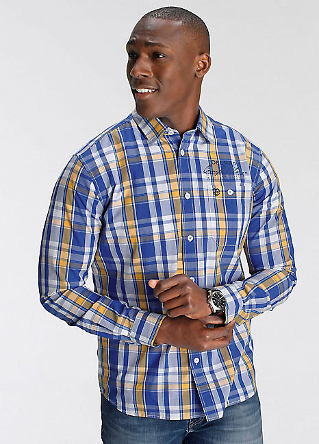 DELMAO Long Sleeve Check Shirt | Grattan DELMAO Long Sleeve Check Shirt | Grattan