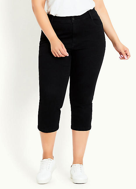 Evans hot sale cropped jeans