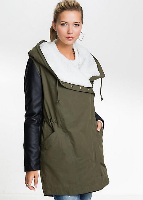 fleece lined trench coat