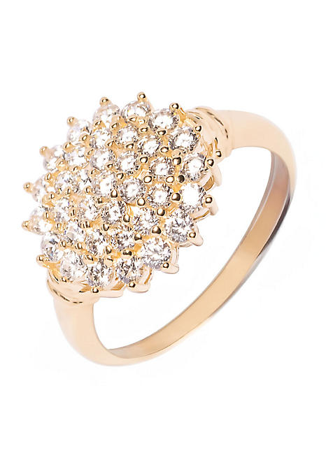 9ct gold cubic zirconia on sale ring