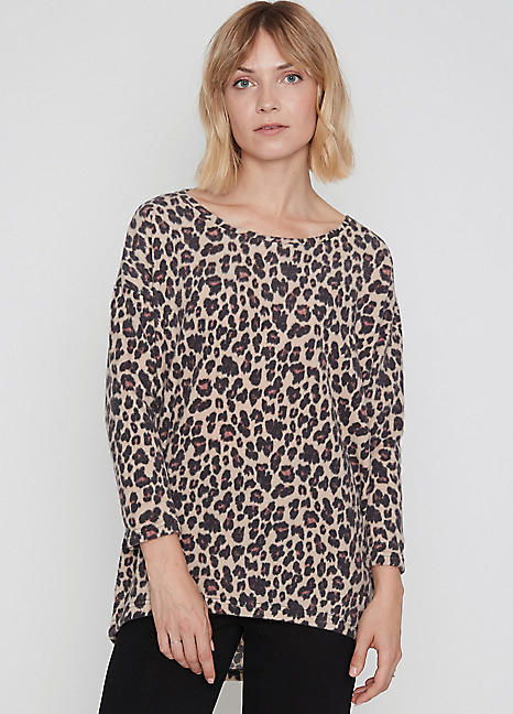 Leopard shop tunic sweater