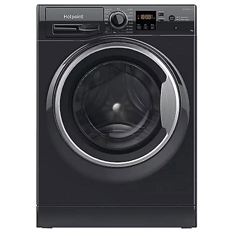 black washing machine 9kg 1400 spin