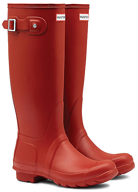 military red hunter boots