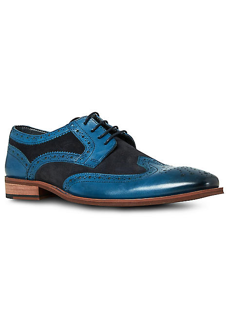 Joe Browns Mens Leather and Suede Lace Up Brogues