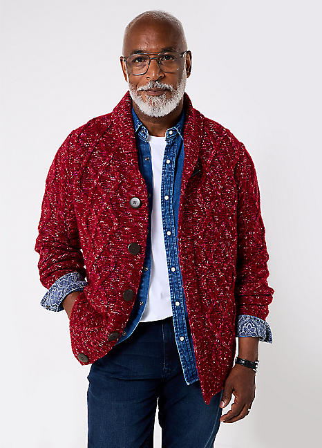 Joe Browns Stylish Toggle Button Cable Cardigan | Grattan