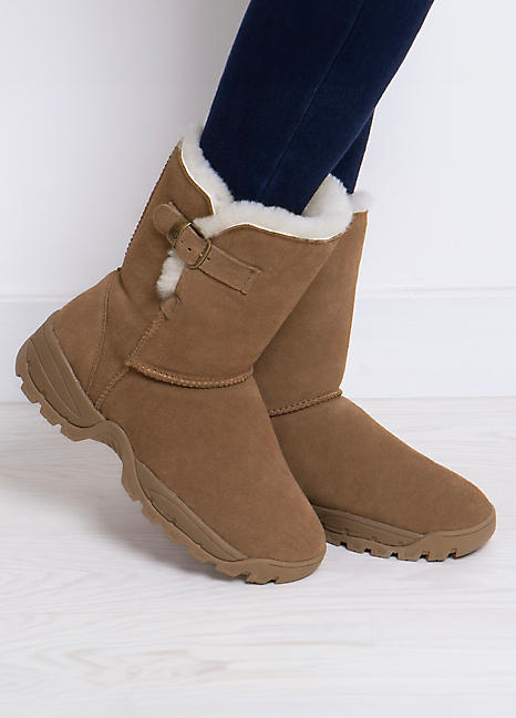 Hotter 2025 sheepskin boots