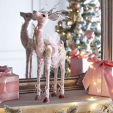 pink christmas decoration