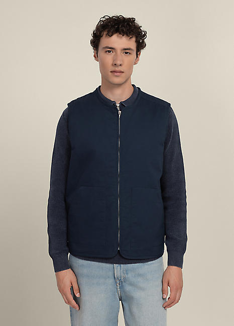 Larsson & Co Thorin Twill Gilet | Grattan