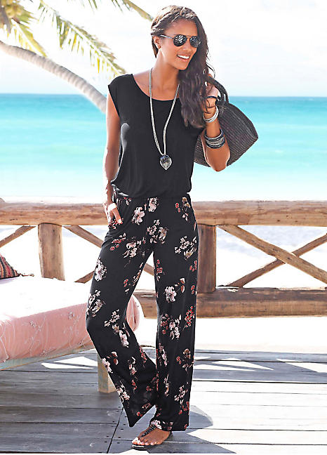 LASCANA Floral Printed Jumpsuit | Grattan