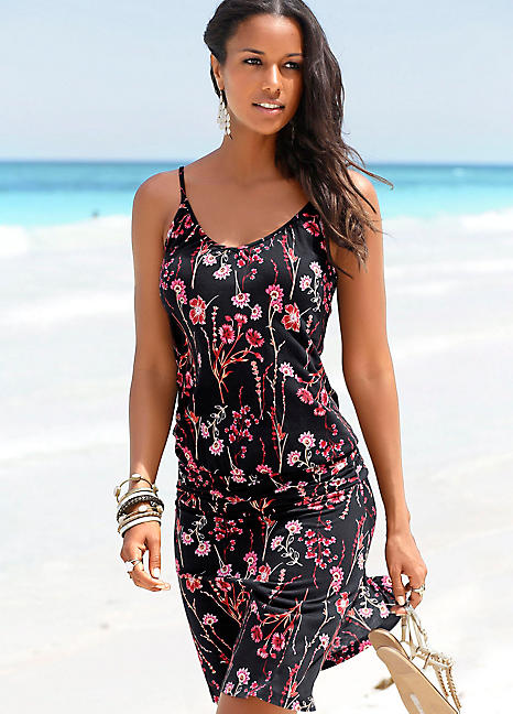 LASCANA Polka Dot Print Beach Dress