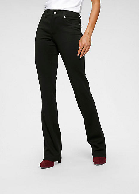 Tall Women's LTS Black Stretch Bootcut Trousers