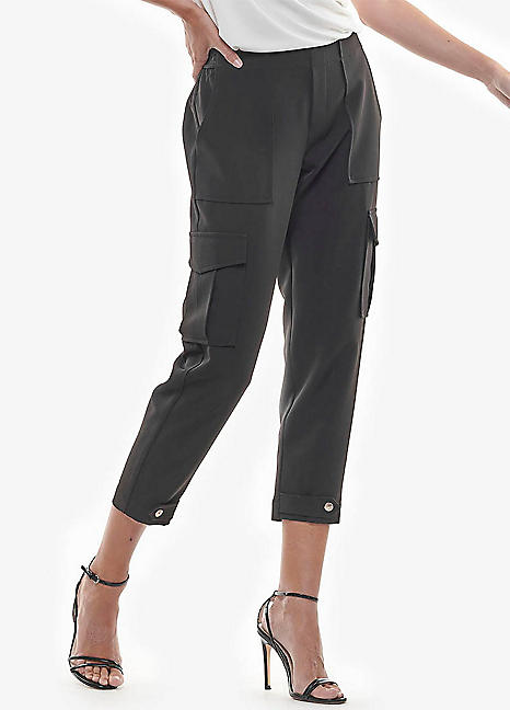 cerise cropped trousers