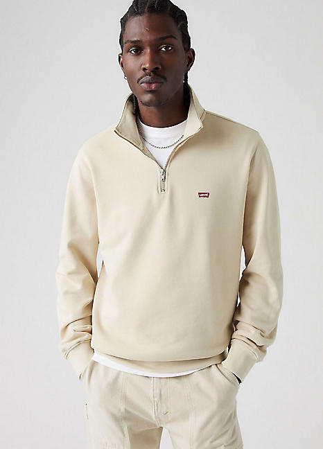 Levi's Long Sleeve Half Zip Sweatshirt | Grattan