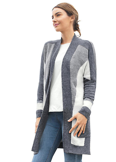 longline open cardigan