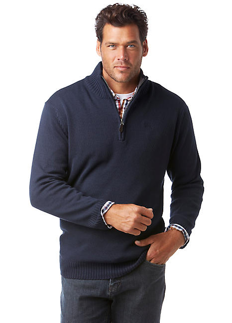 Man's World Half-Zip Jumper | Grattan