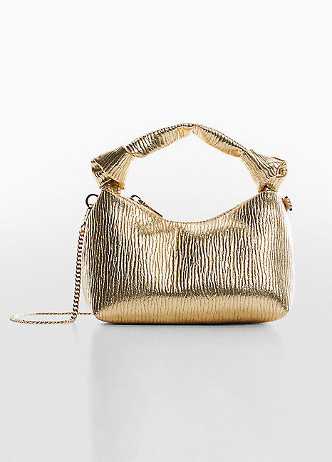 Mango hot sale gold bag