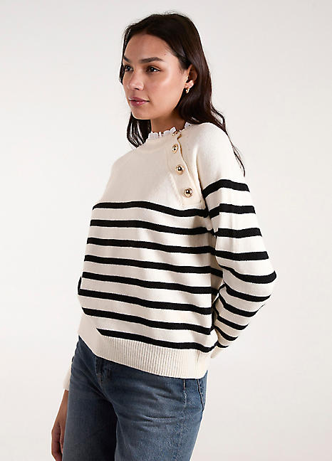 Mango White Denim Cropped Dungarees 