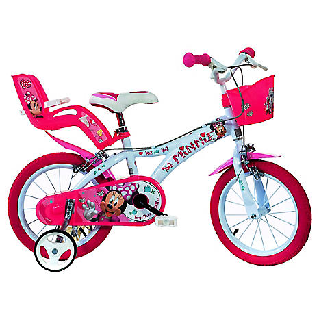 girl bike with baby doll carrier