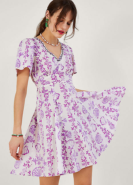 Printed short frock hotsell