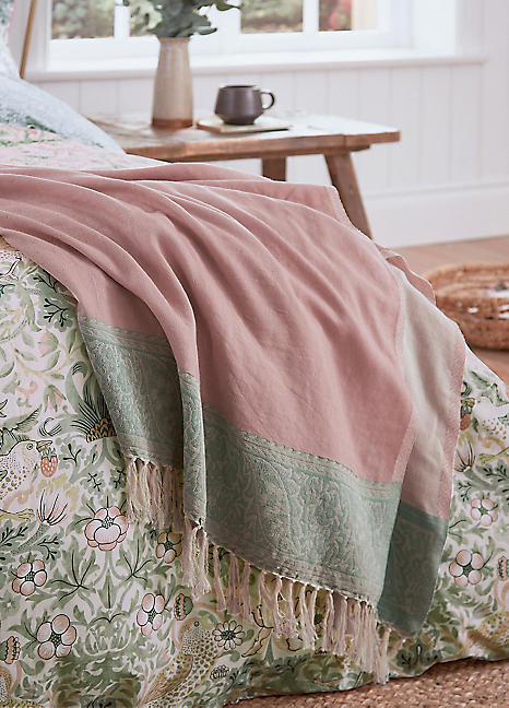 Strawberry thief throw sale