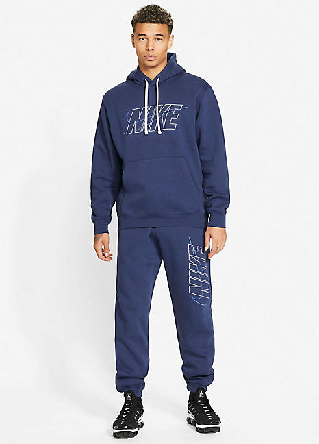 blue nike jogging suit