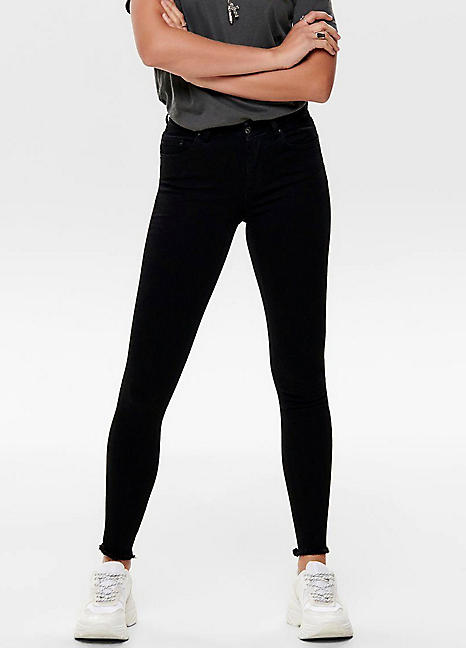 ankle length jeans black