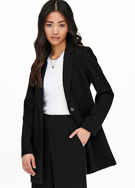 Only 'Pop Trash Life' Long Blazer | Grattan