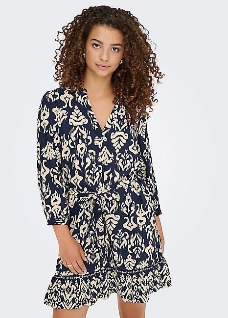 Only V-Neck Flared Tunic Dress | Grattan