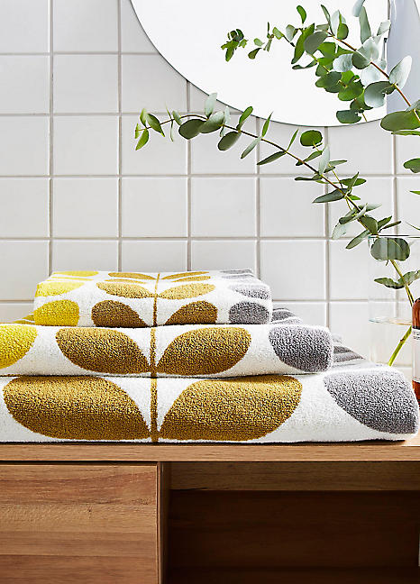 Hand Towel Orla Kiely Linear Stem Towels Orla Kiely Trio Stem
