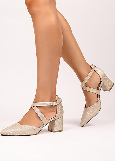 Court shoes with strap online