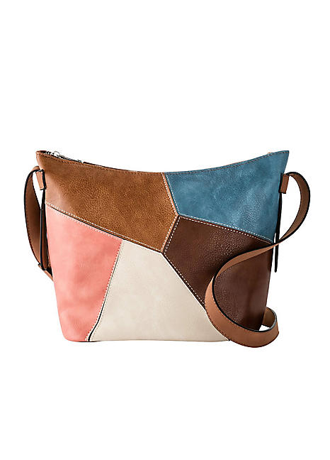 patchwork shoulder bag