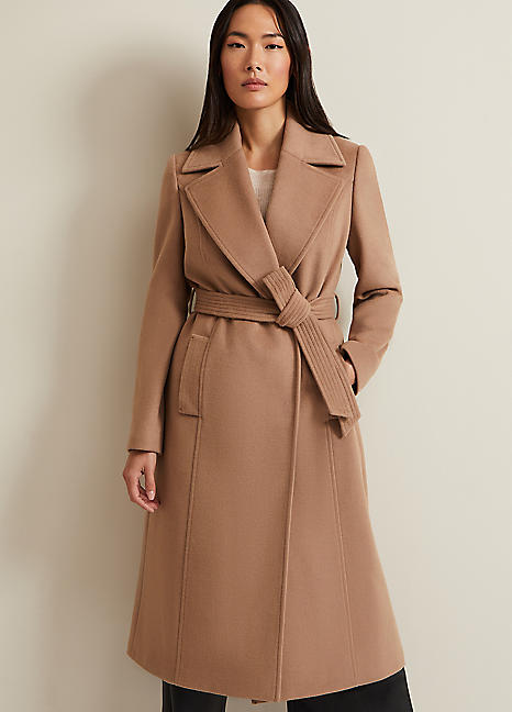 Phase Eight Livvy Wool Camel Trench Coat | Grattan