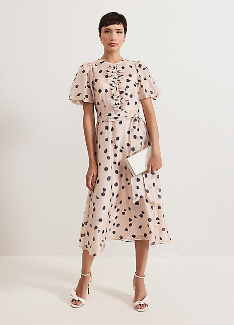【Phase Eight】Nicola Spot スポット Polka dotsドレス phase-eight-nicola-spot-ruffle