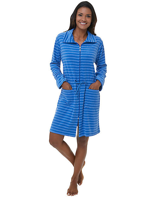 zip up dressing gowns womens