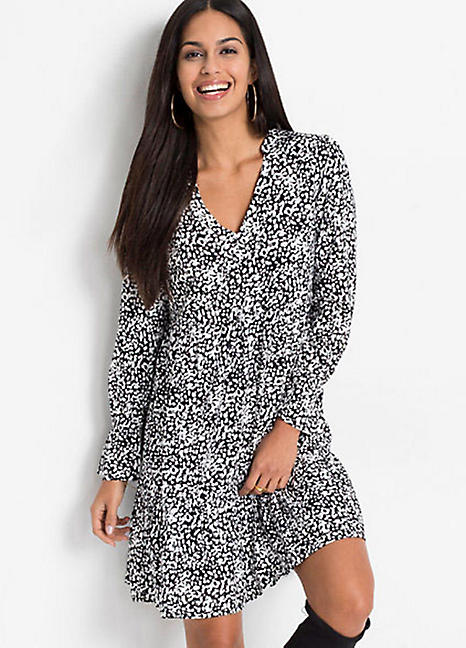 printed tunic dress