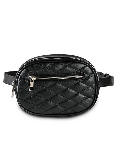 leather look bum bag