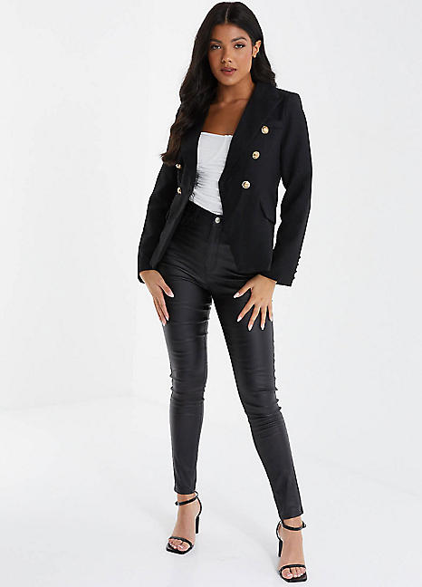 Quiz black clearance blazer