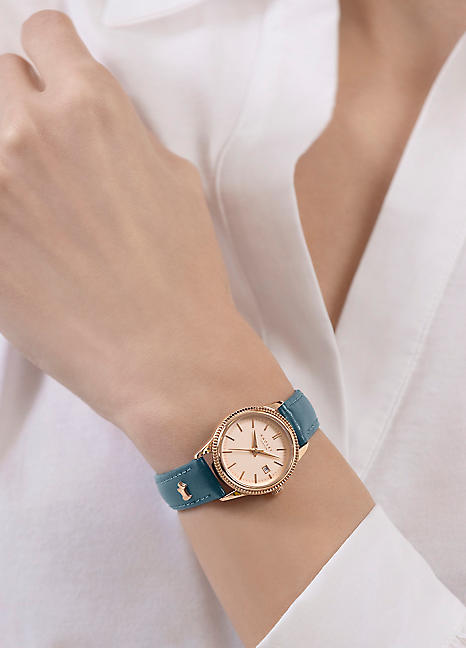 Radley London Rose Gold Plated Thundercloud Leather Strap Watch