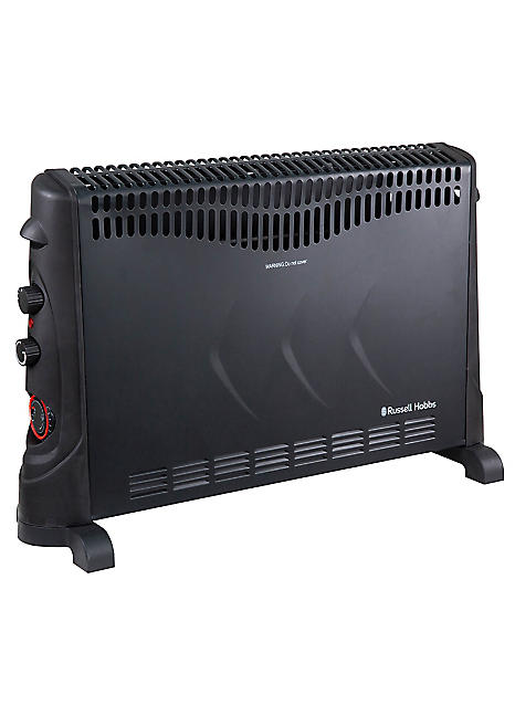 Russell Hobbs Convection Heater with Timer- Black | Grattan