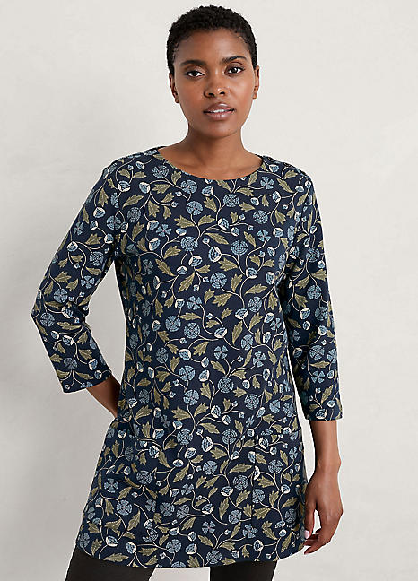 Seasalt Cornwall Navy Tall Waves Tunic