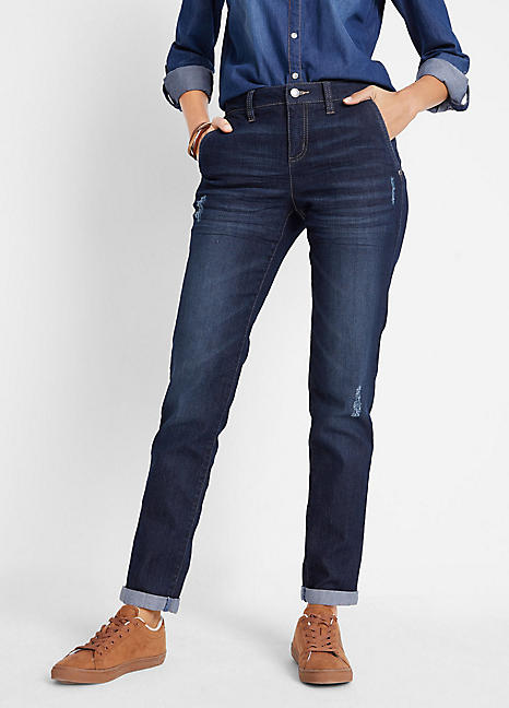 stretch boyfriend jeans